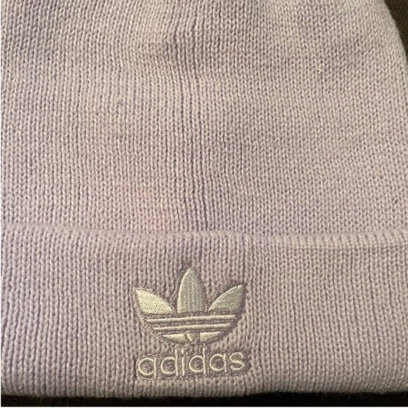NWT: Adidas Women’s Lavender Fold-Over Beannie - Picture 2 of 3
